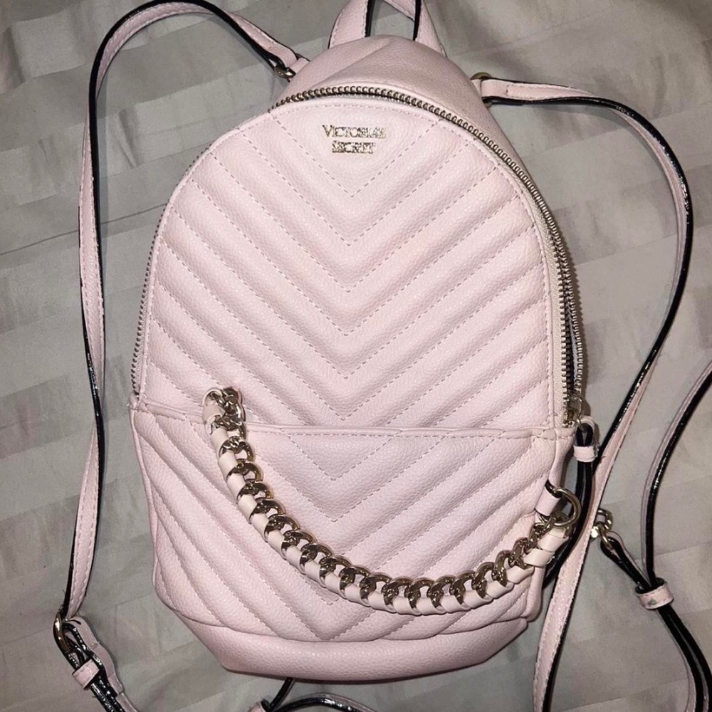Victoria’s Secret light pink mini backpack purse